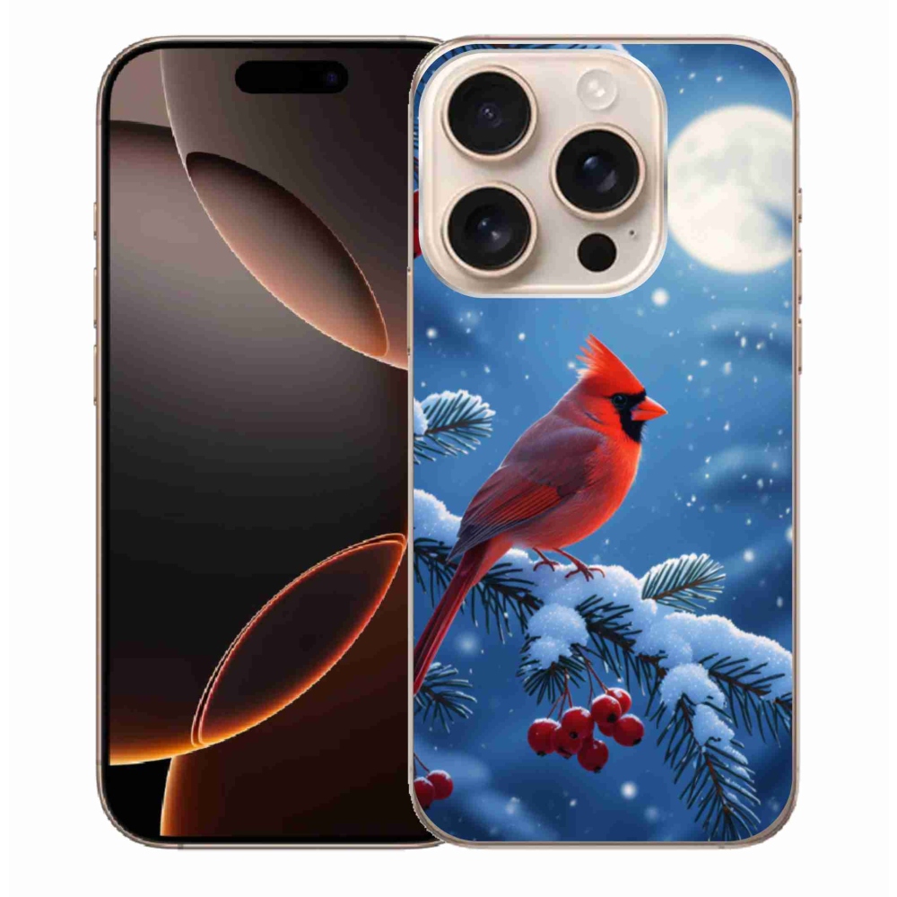Gelový kryt mmCase na iPhone 16 Pro Max - kardinál červený