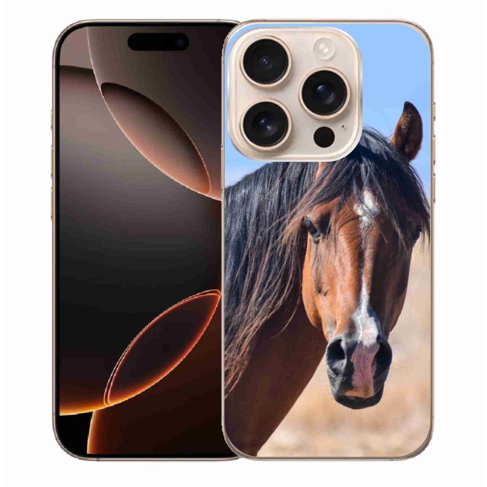 Gelový kryt mmCase na iPhone 16 Pro Max - klidný kůň