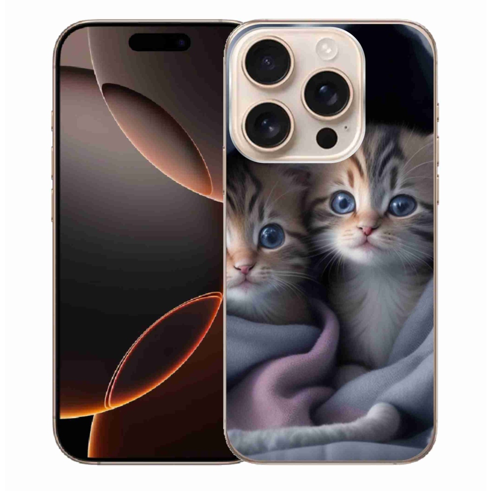 Gelový kryt mmCase na iPhone 16 Pro Max - kočičí duo 2