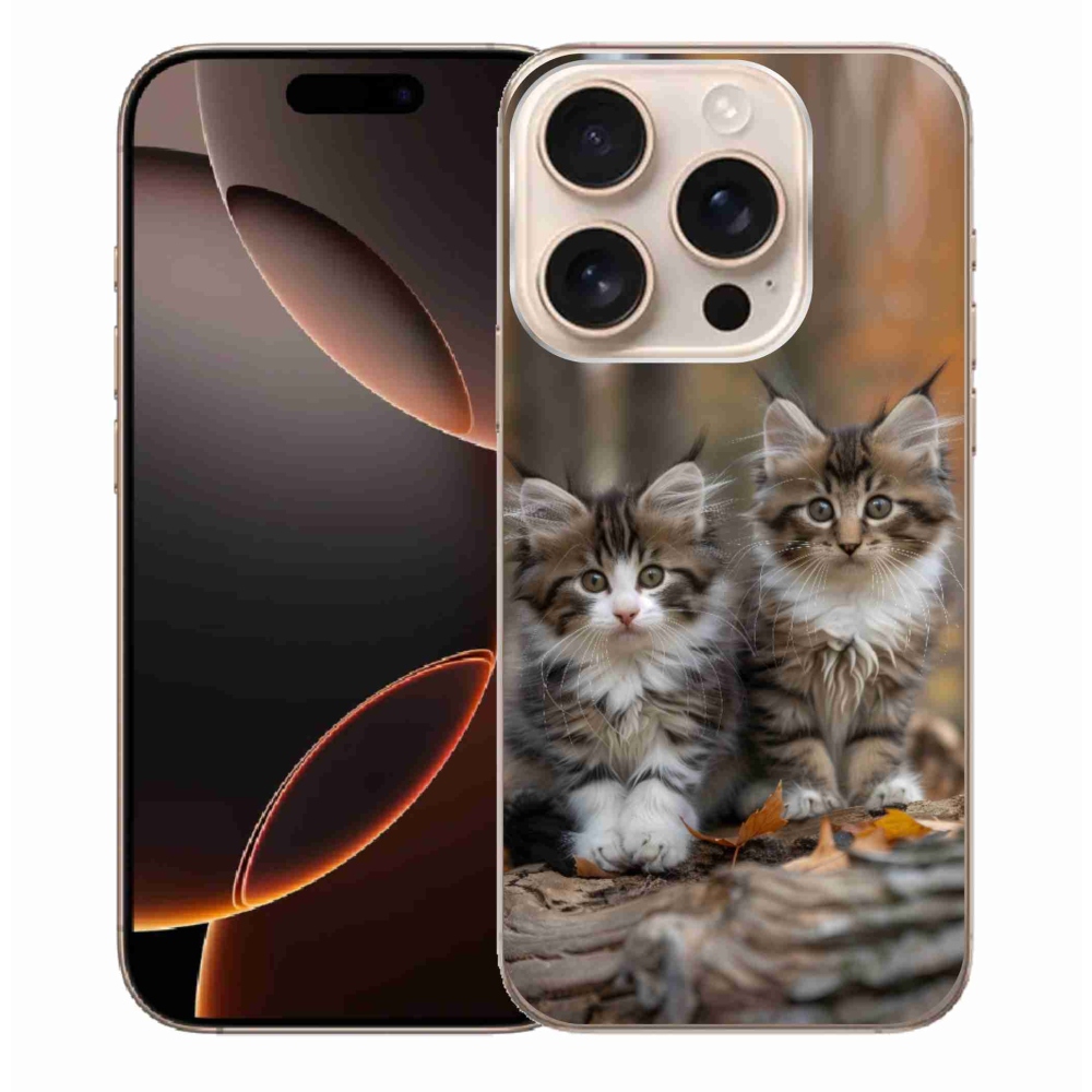 Gelový kryt mmCase na iPhone 16 Pro Max - kočičí duo 3