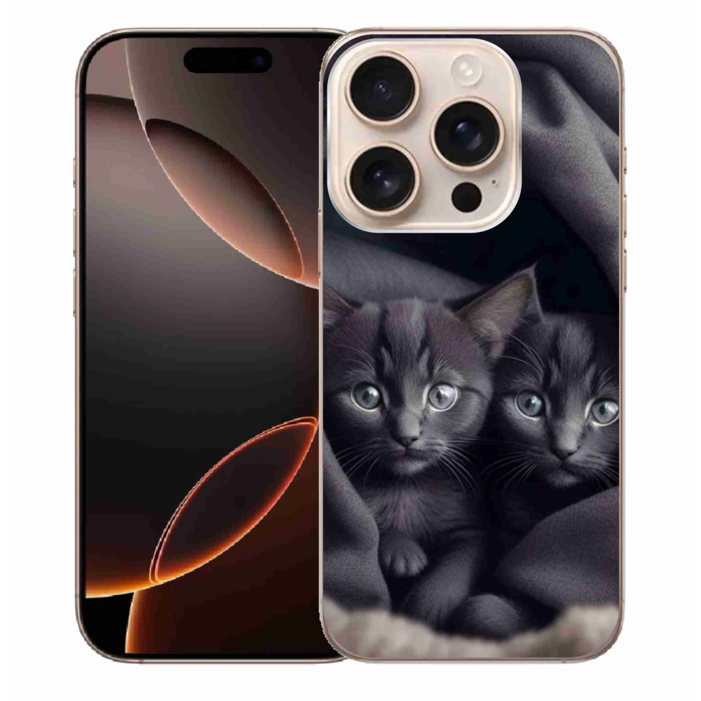 Gelový kryt mmCase na iPhone 16 Pro Max - kočičí duo