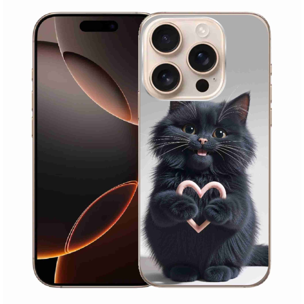 Gelový kryt mmCase na iPhone 16 Pro Max - kočičí láska 3