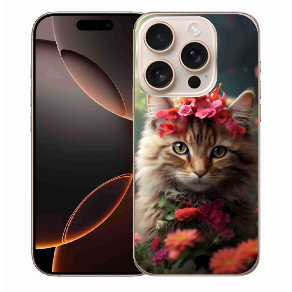 Gelový kryt mmCase na iPhone 16 Pro Max - kočíčí princezna