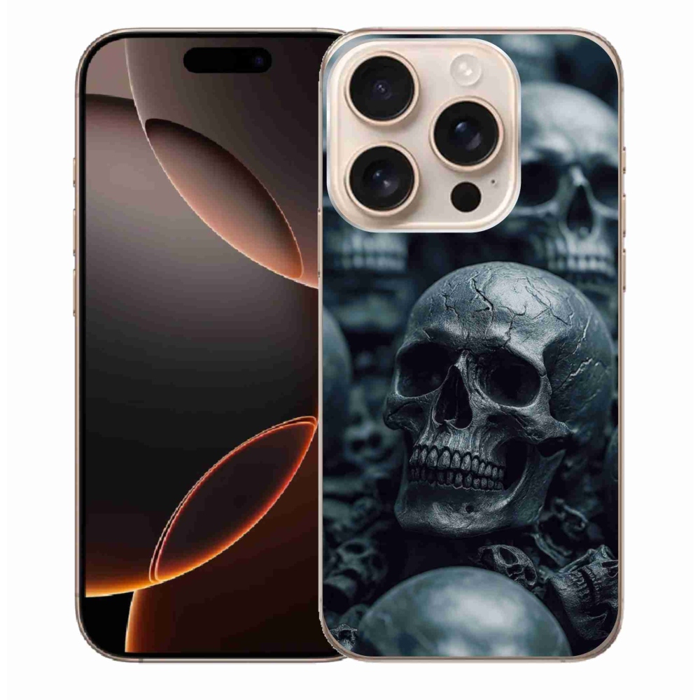 Gelový kryt mmCase na iPhone 16 Pro Max - lebka 2
