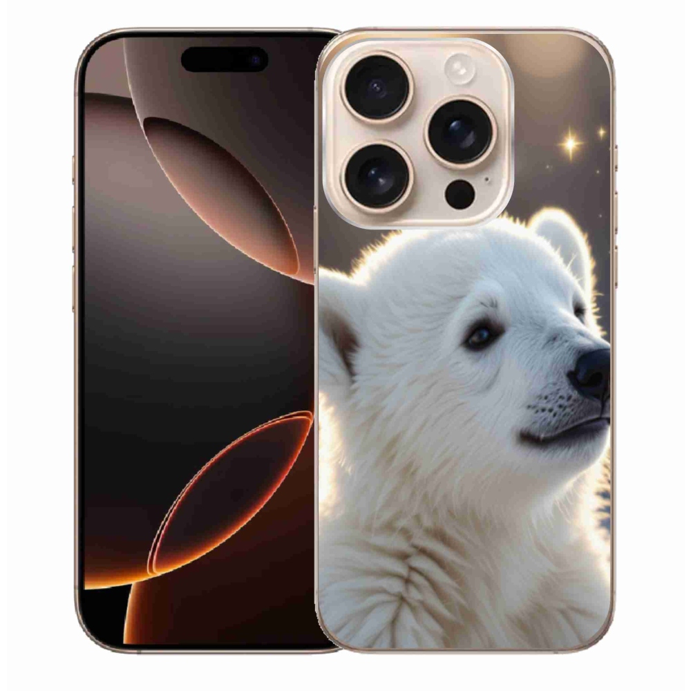 Gelový kryt mmCase na iPhone 16 Pro Max - lední medvěd