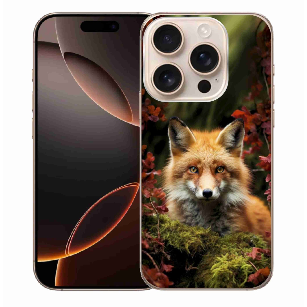 Gelový kryt mmCase na iPhone 16 Pro Max - liška v lese
