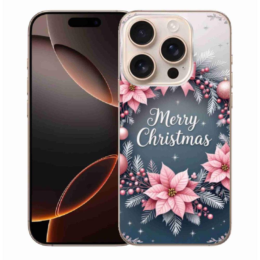 Gelový kryt mmCase na iPhone 16 Pro Max - merry christmas