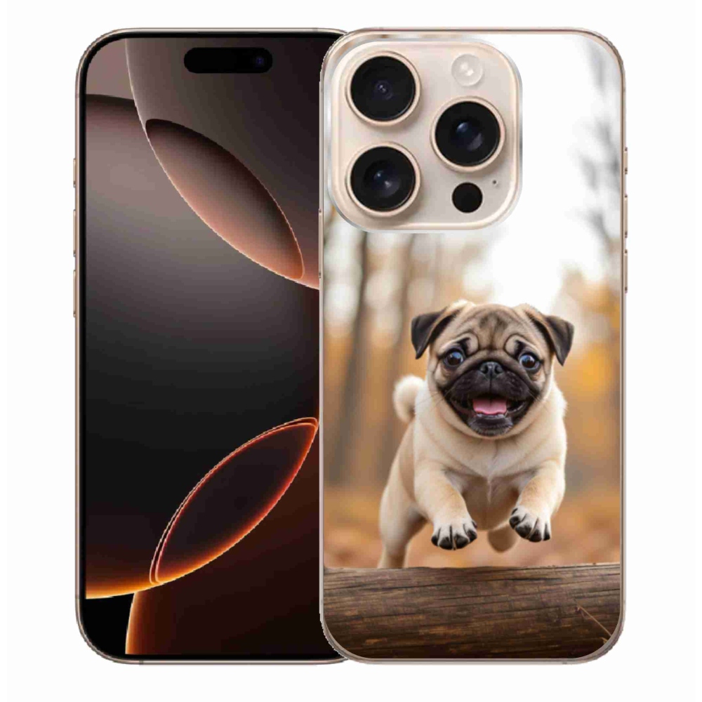 Gelový kryt mmCase na iPhone 16 Pro Max - mops 2