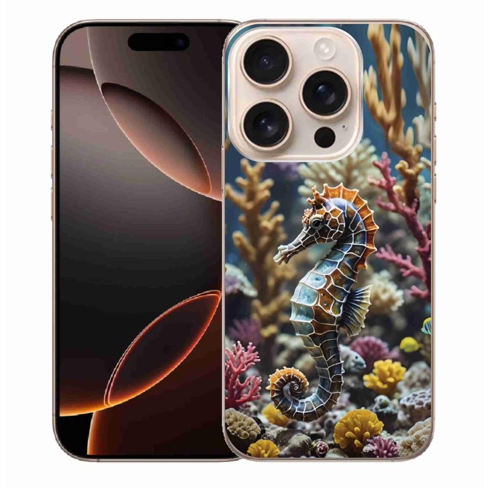 Gelový kryt mmCase na iPhone 16 Pro Max - mořský koník 2