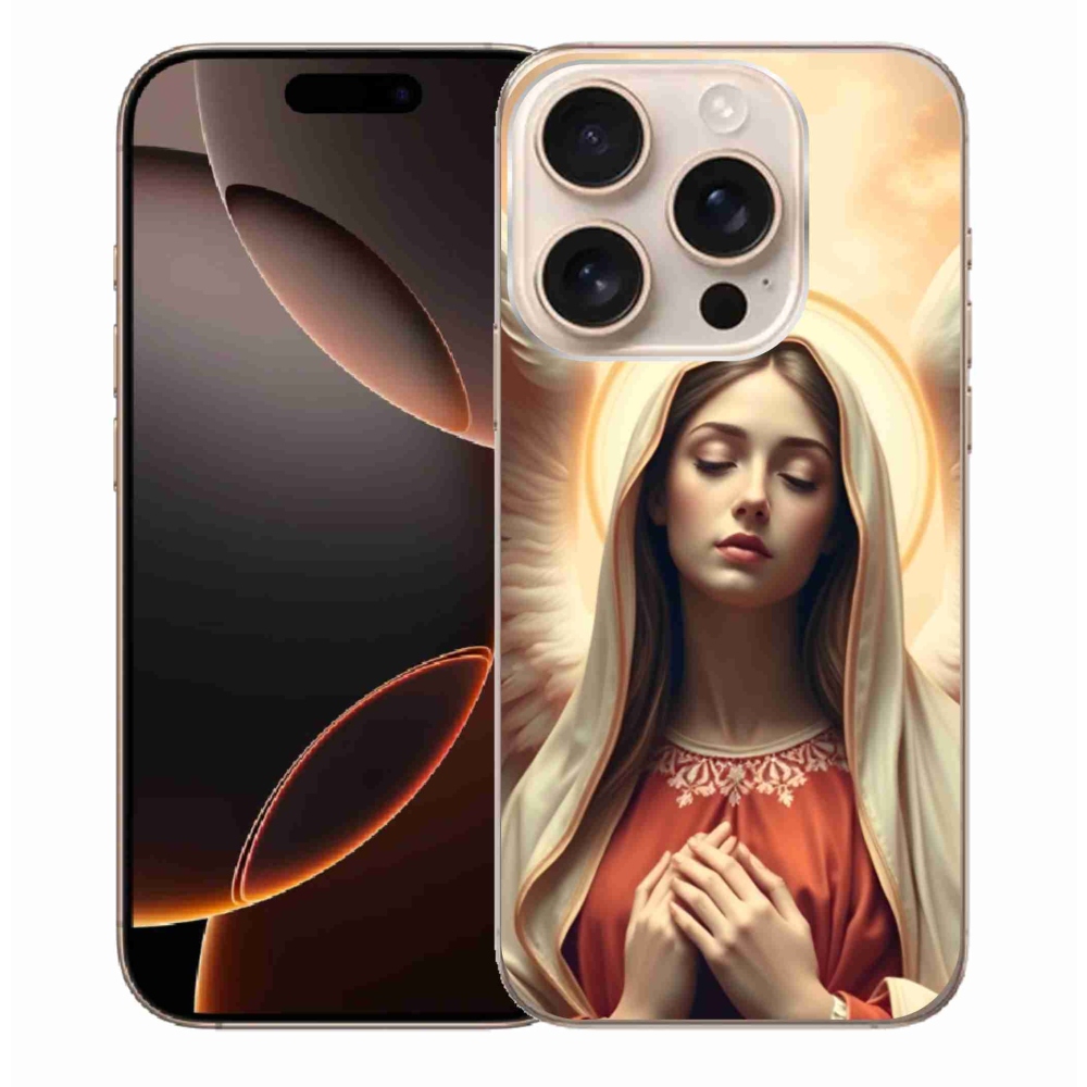 Gelový kryt mmCase na iPhone 16 Pro Max - náboženský motiv