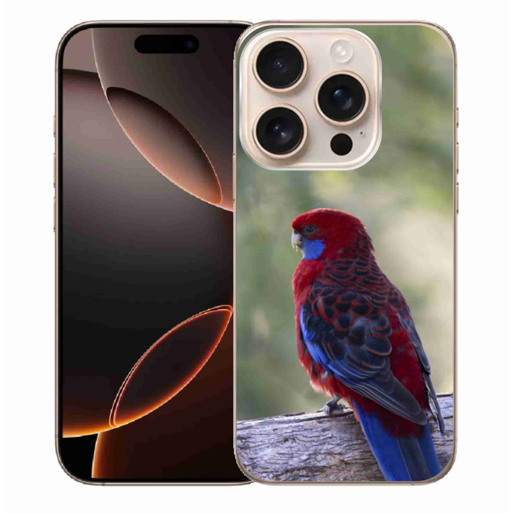 Gelový kryt mmCase na iPhone 16 Pro Max - papoušek rosela