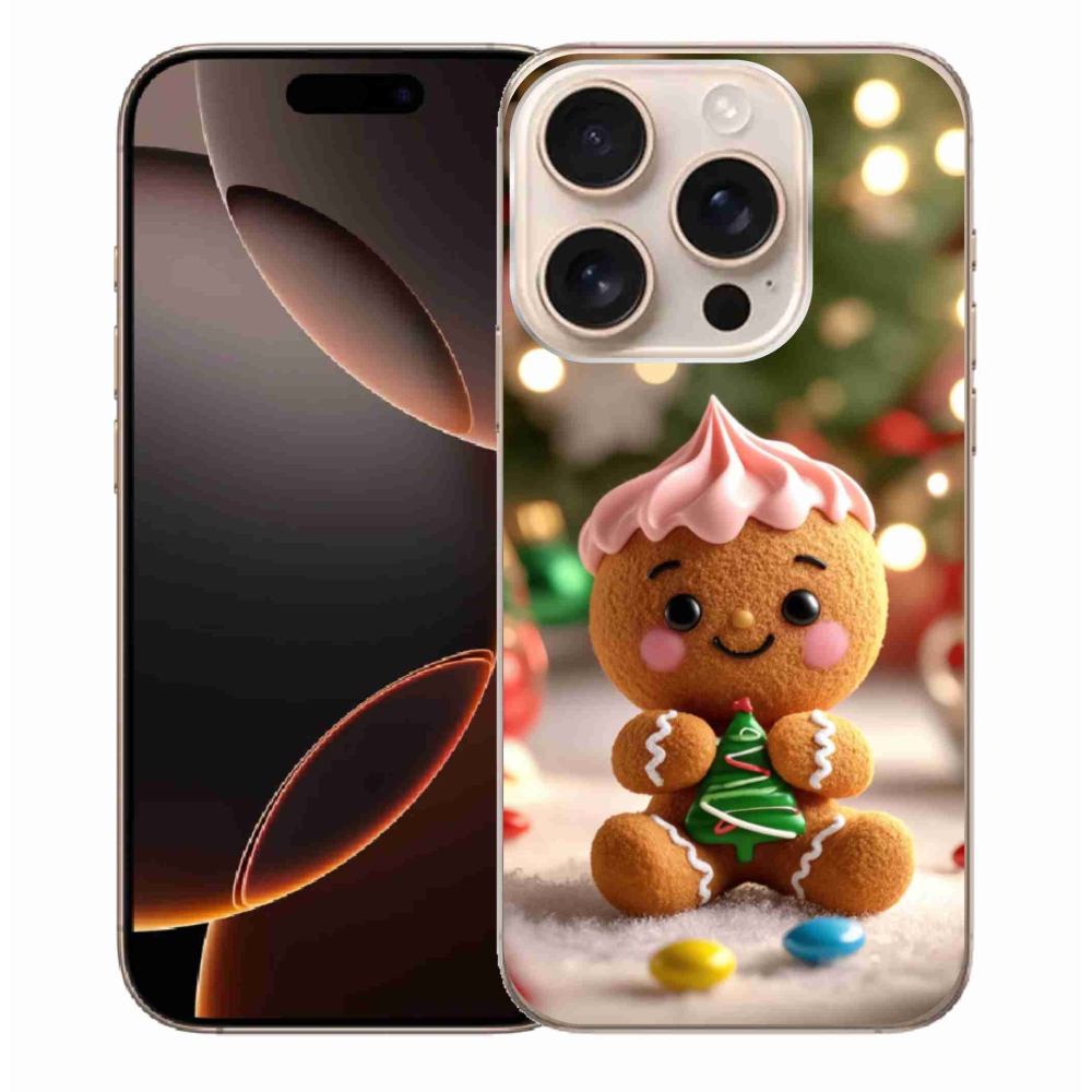 Gelový kryt mmCase na iPhone 16 Pro Max - perníček