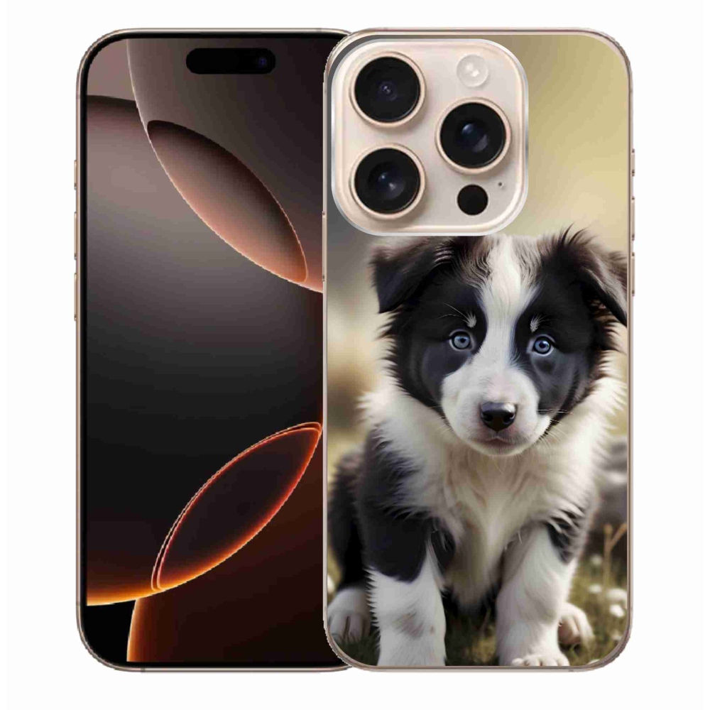 Gelový kryt mmCase na iPhone 16 Pro Max - roztomilá border kolie