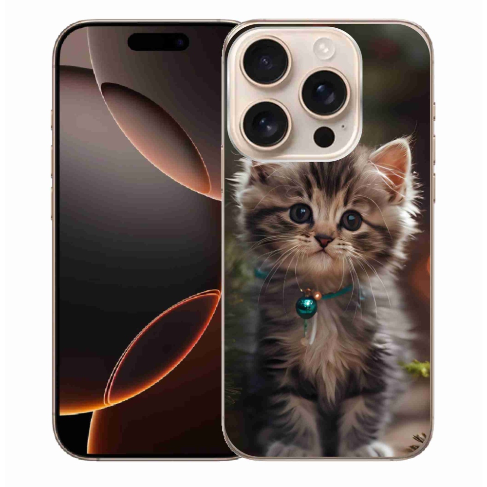 Gelový kryt mmCase na iPhone 16 Pro Max - roztomilé kotě 11