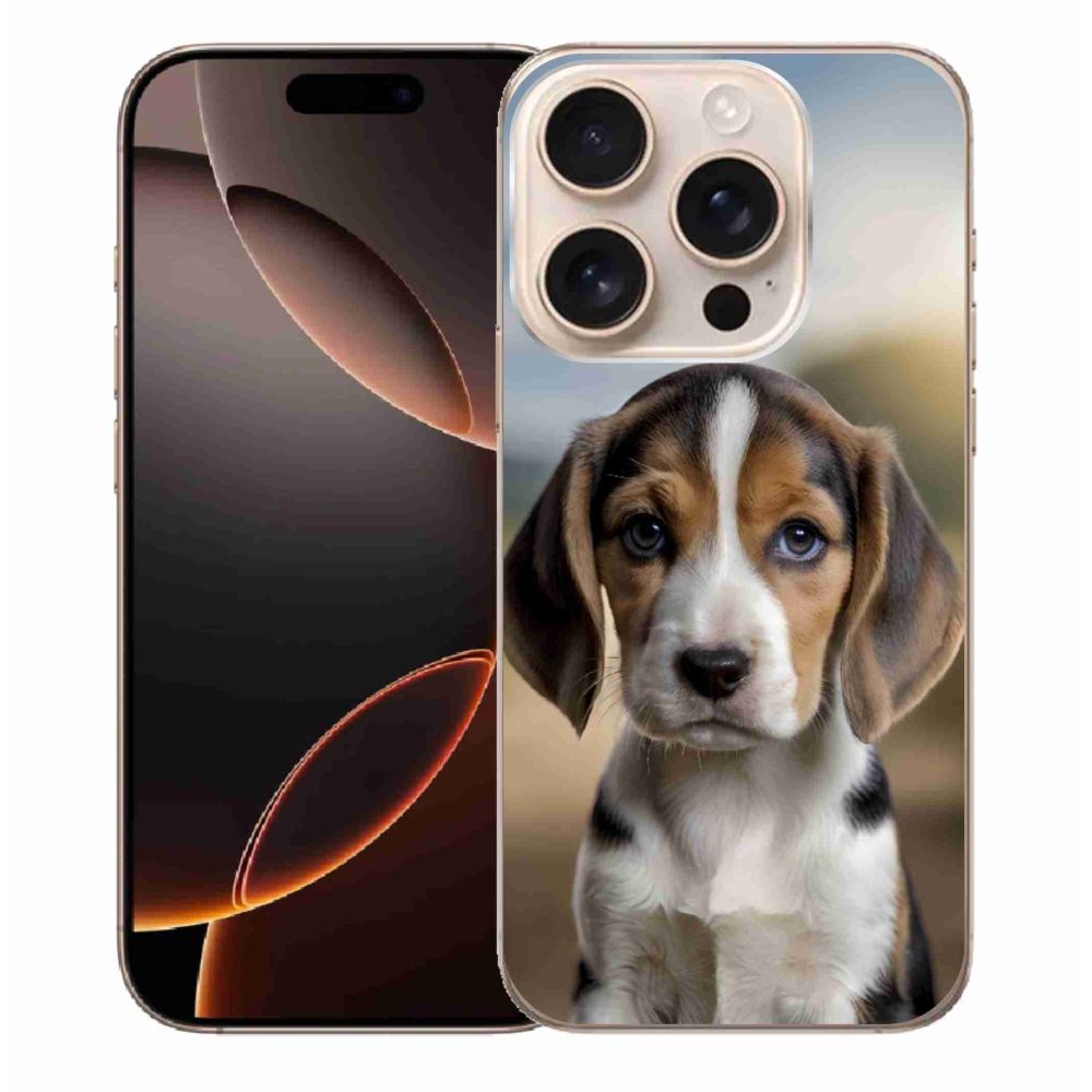 Gelový kryt mmCase na iPhone 16 Pro Max - roztomilý bígl