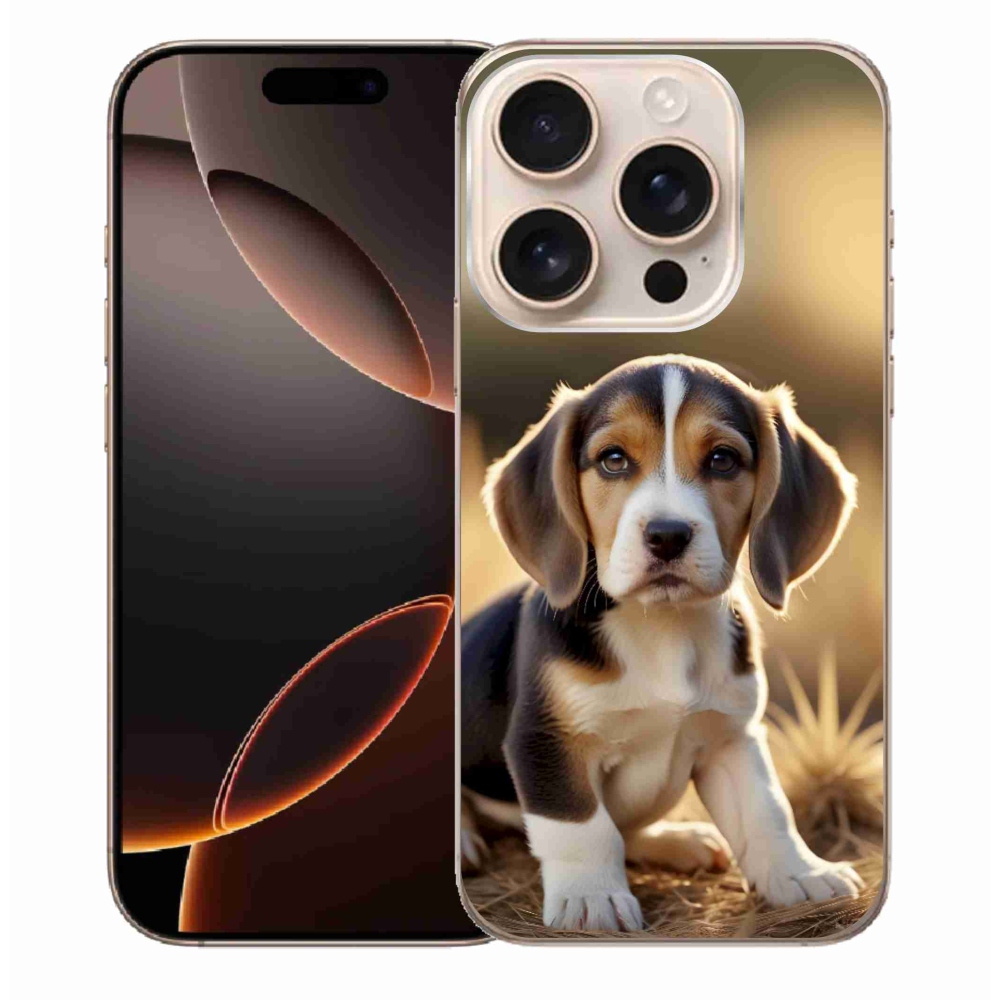 Gelový kryt mmCase na iPhone 16 Pro Max - roztomilý bígl