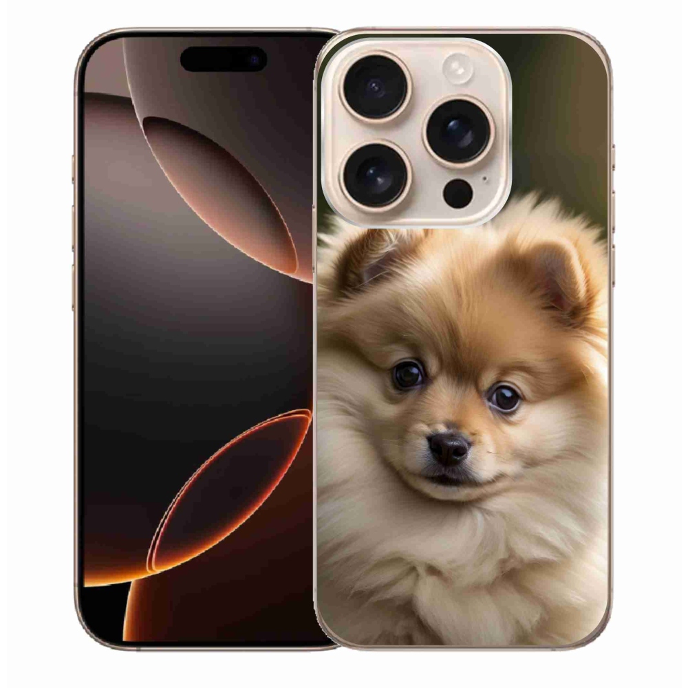 Gelový kryt mmCase na iPhone 16 Pro Max - roztomilý pomeranian 2