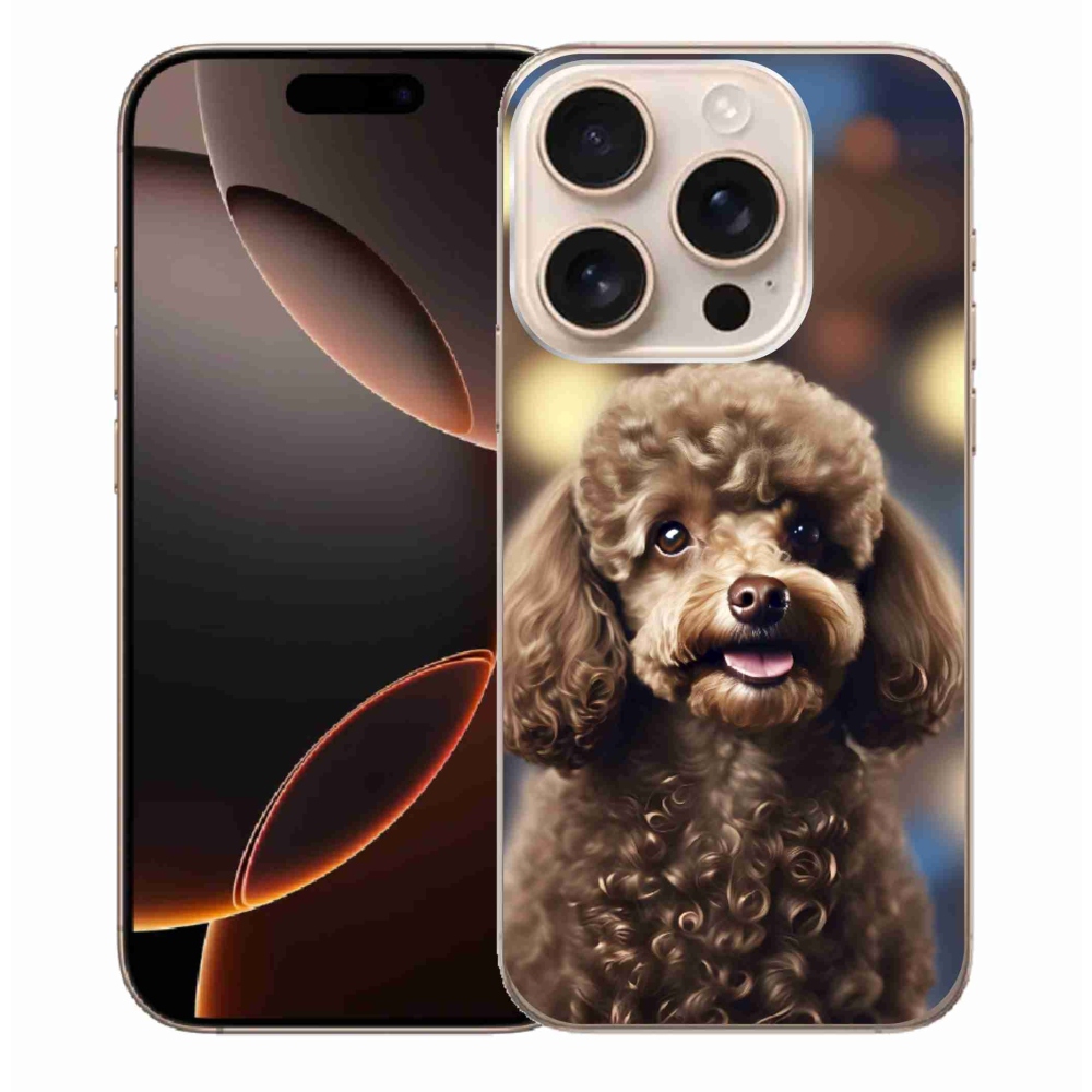 Gelový kryt mmCase na iPhone 16 Pro Max - roztomilý pudl