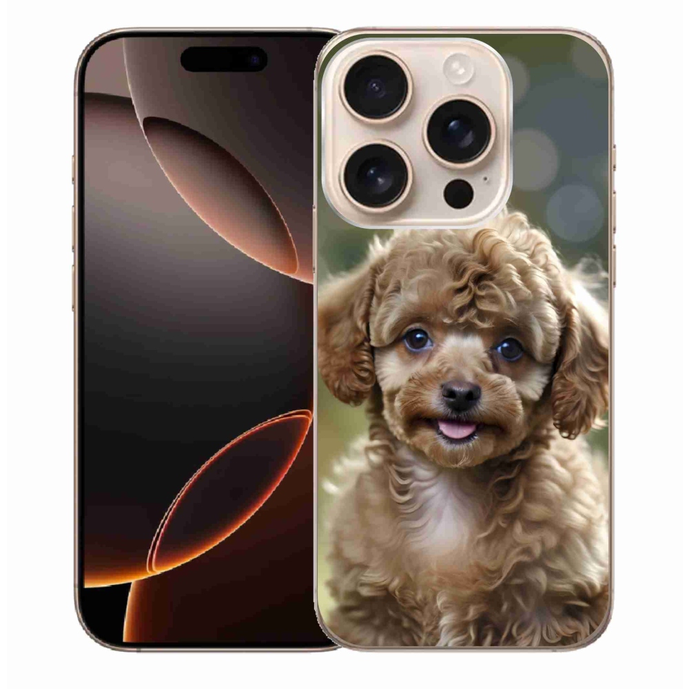 Gelový kryt mmCase na iPhone 16 Pro Max - roztomilý pudl
