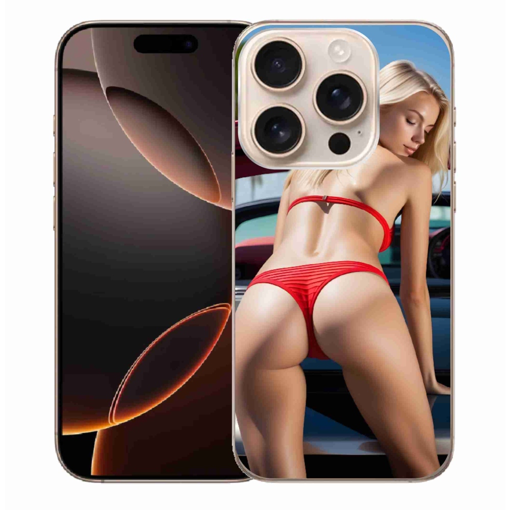 Gelový kryt mmCase na iPhone 16 Pro Max - sexy žena 2