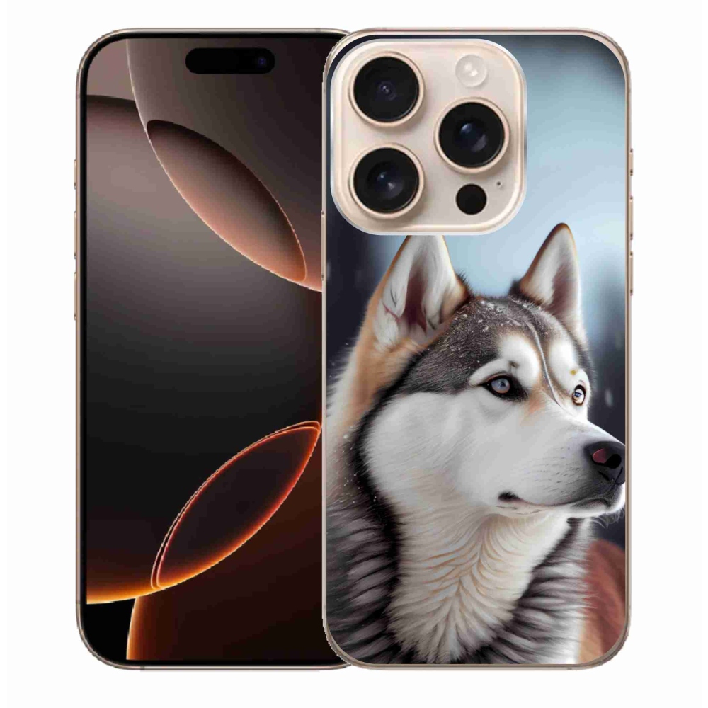 Gelový kryt mmCase na iPhone 16 Pro Max - sibiřský husky