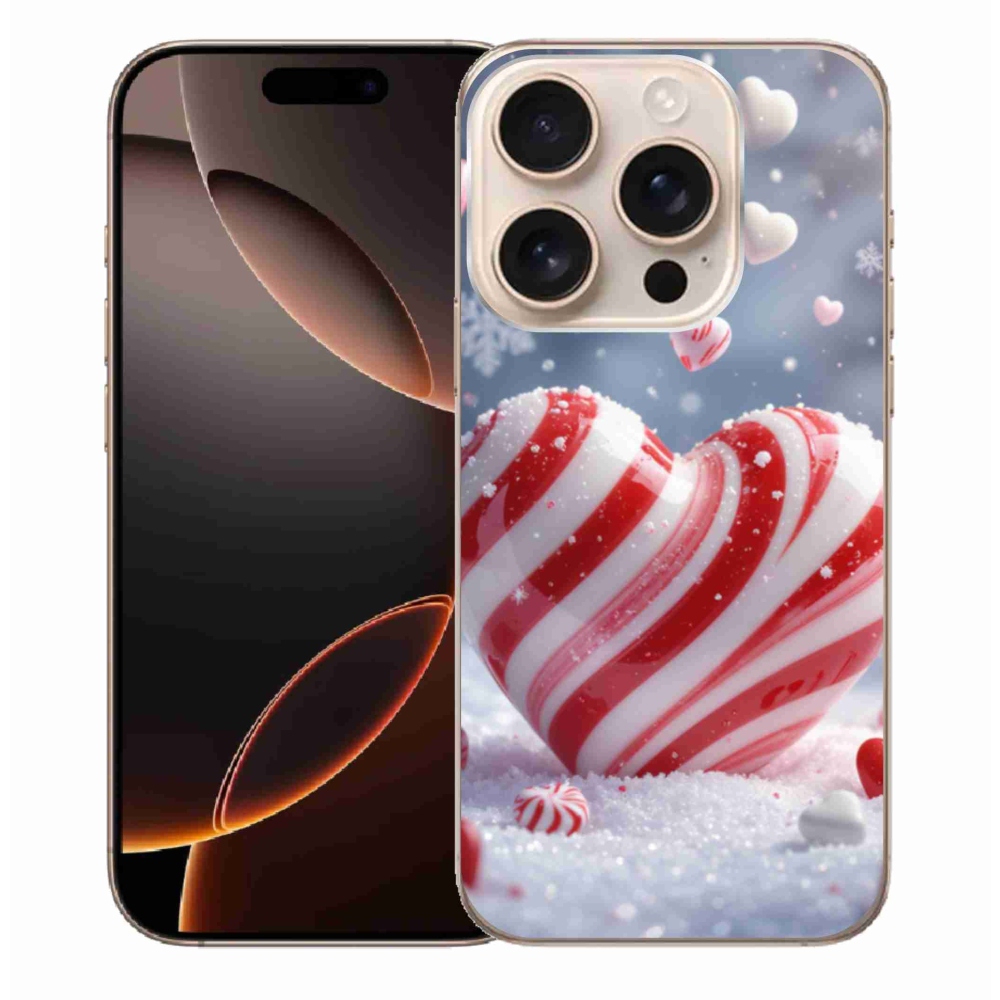 Gelový kryt mmCase na iPhone 16 Pro Max - sladké srdce