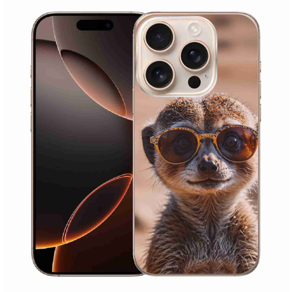 Gelový kryt mmCase na iPhone 16 Pro Max - stylová surikata