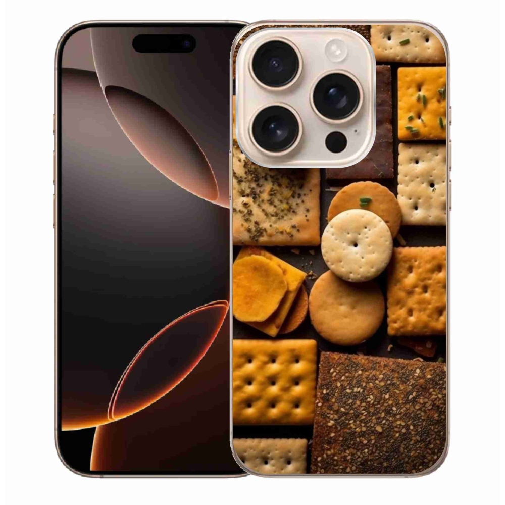 Gelový kryt mmCase na iPhone 16 Pro Max - sušenky