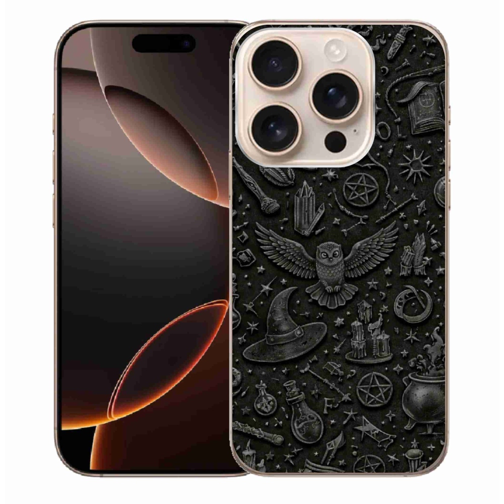 Gelový kryt mmCase na iPhone 16 Pro Max - tmavý magický svět