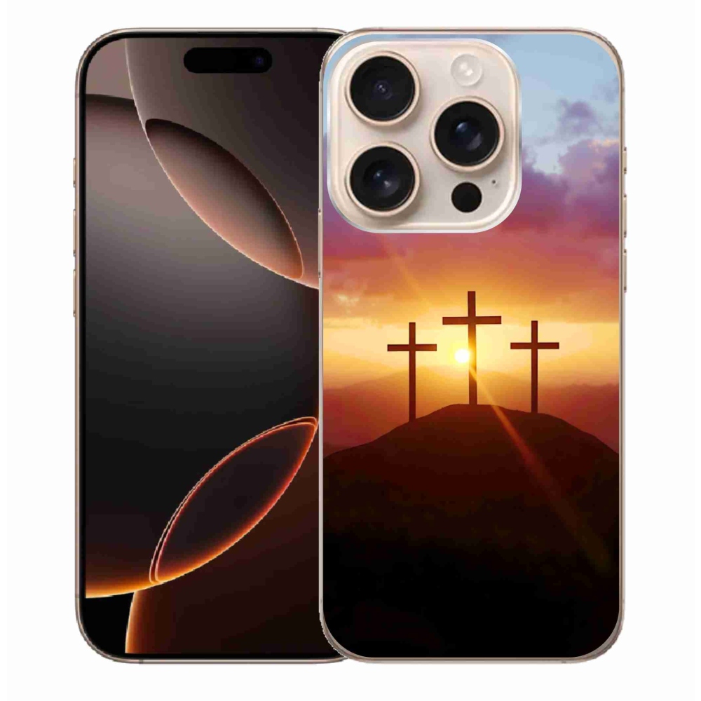 Gelový kryt mmCase na iPhone 16 Pro Max - tři kříže