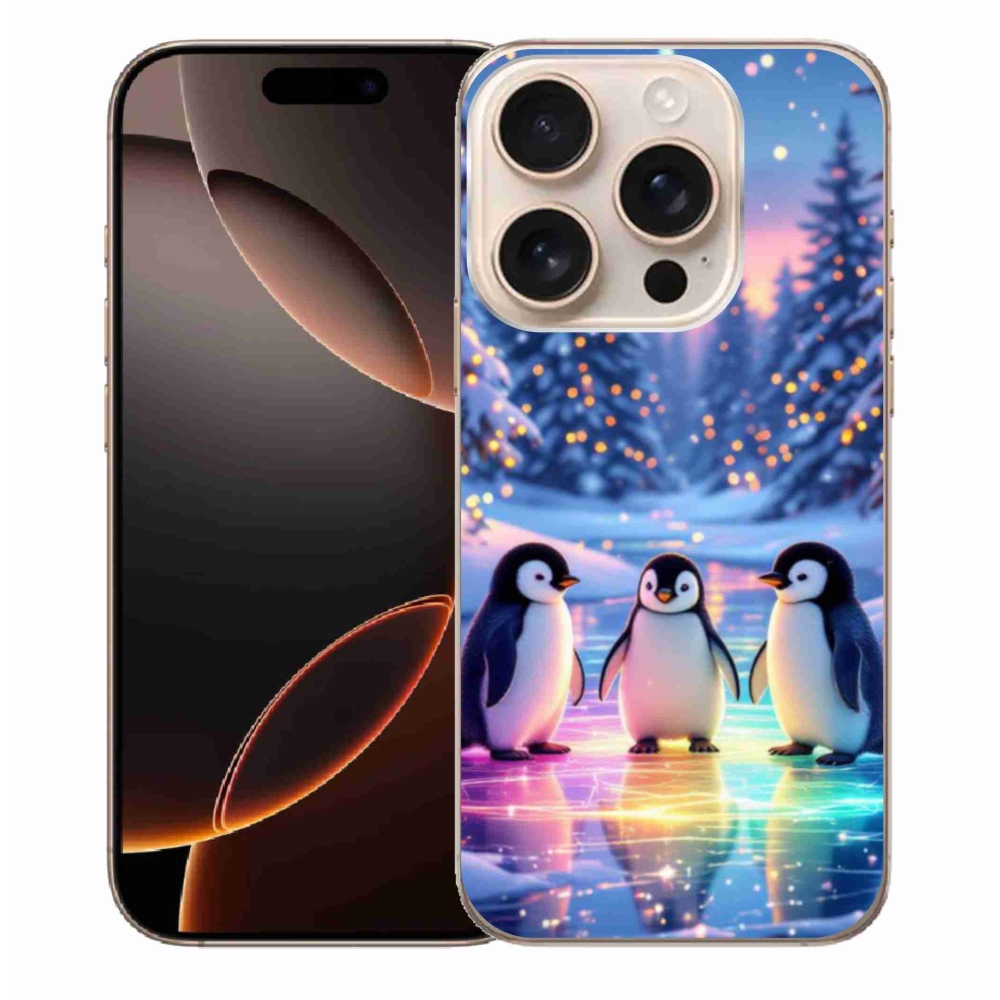 Gelový kryt mmCase na iPhone 16 Pro Max - tučnáci