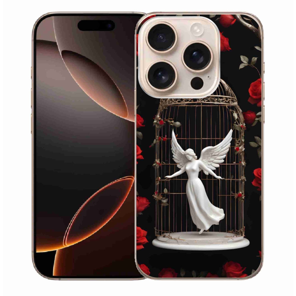 Gelový kryt mmCase na iPhone 16 Pro Max - uvězněný anděl