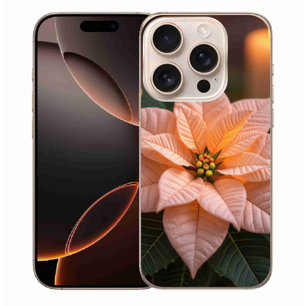 Gelový kryt mmCase na iPhone 16 Pro Max - vánoční hvězda