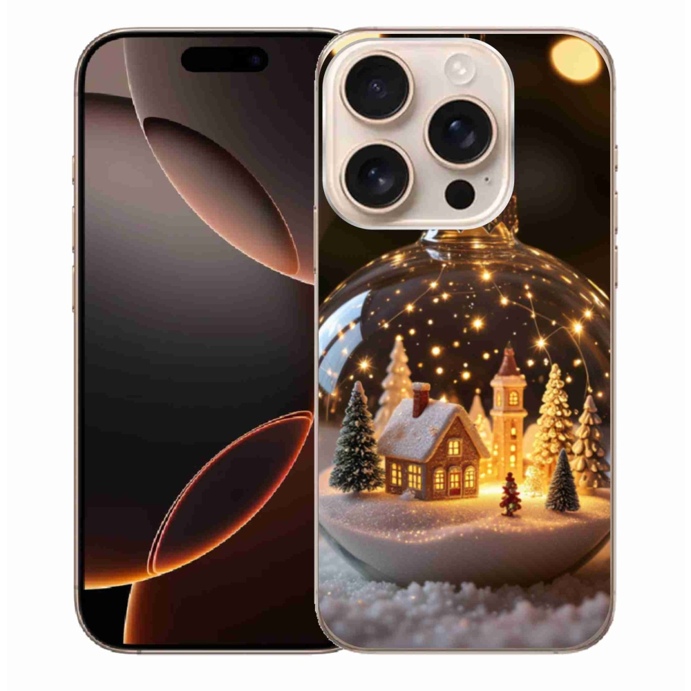 Gelový kryt mmCase na iPhone 16 Pro Max - vánoční koule 3