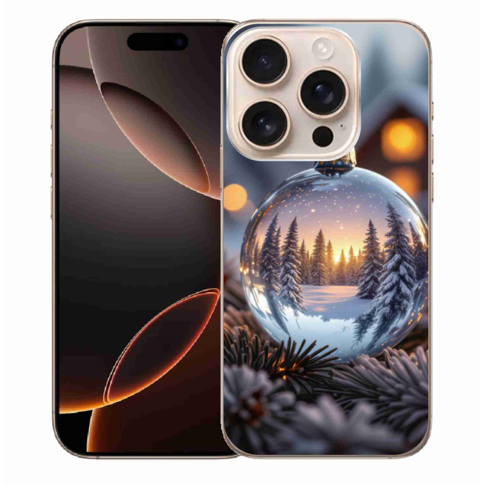 Gelový kryt mmCase na iPhone 16 Pro Max - vánoční ozdoba