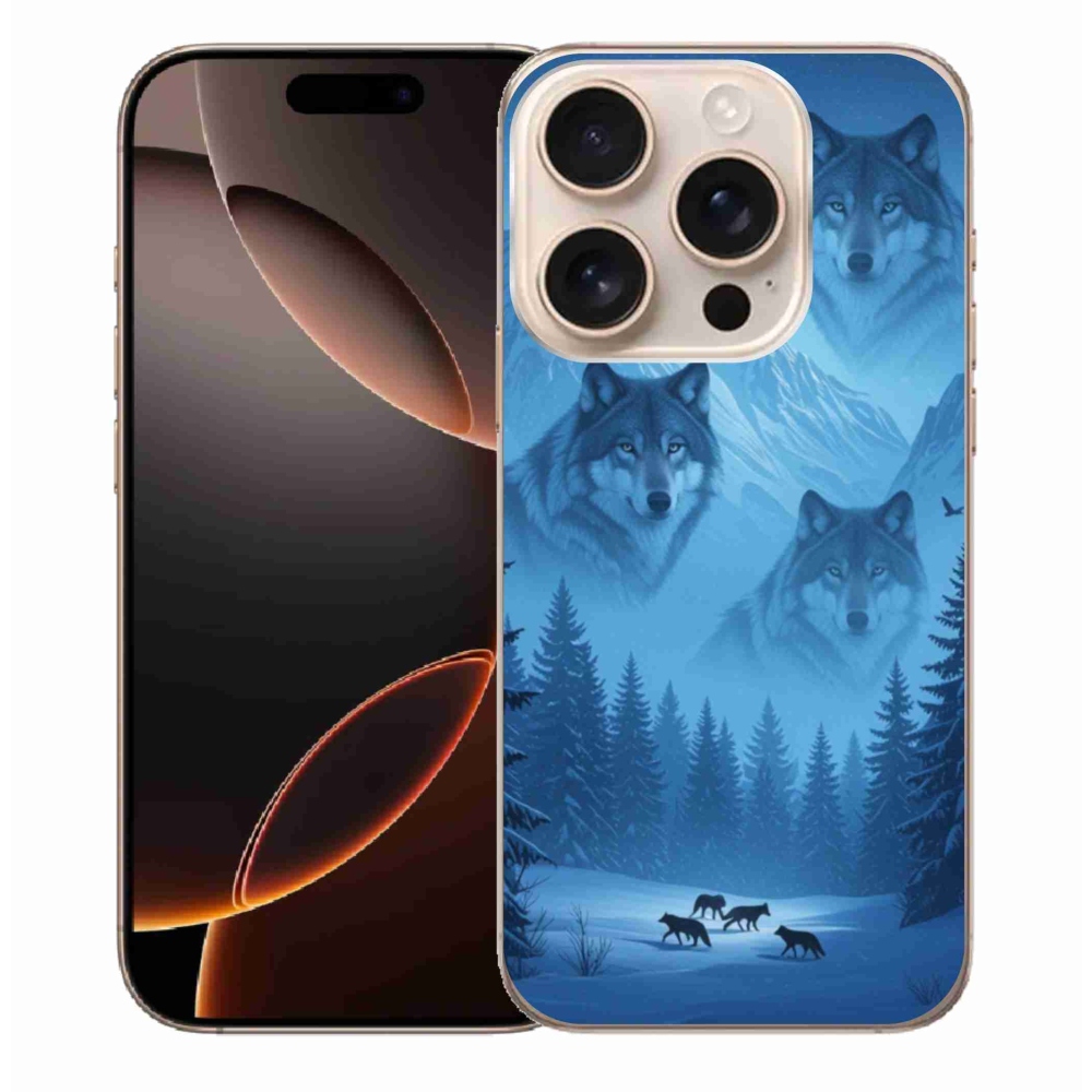 Gelový kryt mmCase na iPhone 16 Pro Max - vlčí smečka