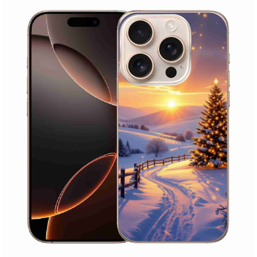 Gelový kryt mmCase na iPhone 16 Pro Max - zimní krajina