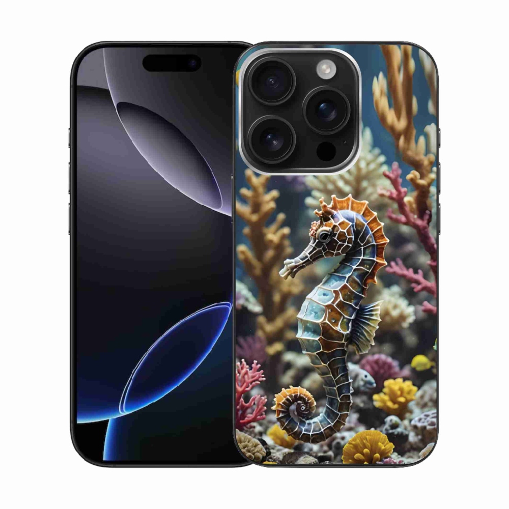 Gelový kryt mmCase na iPhone 16 Pro - mořský koník 2