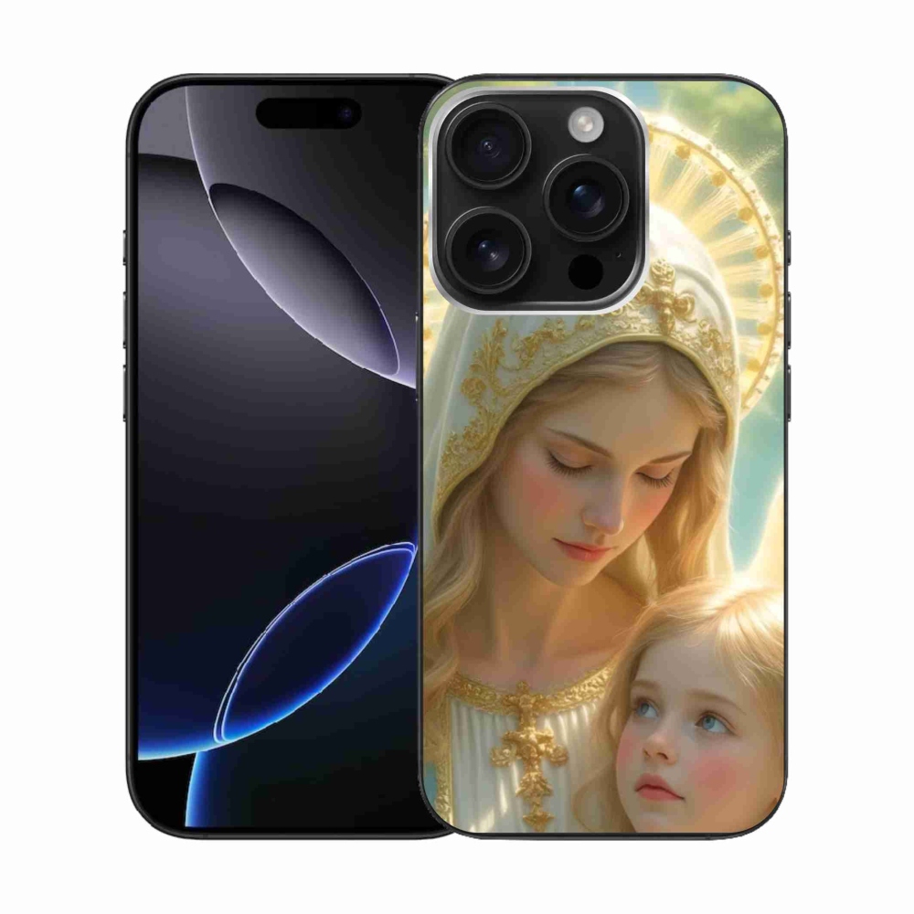 Gelový kryt mmCase na iPhone 16 Pro - náboženský motiv 2