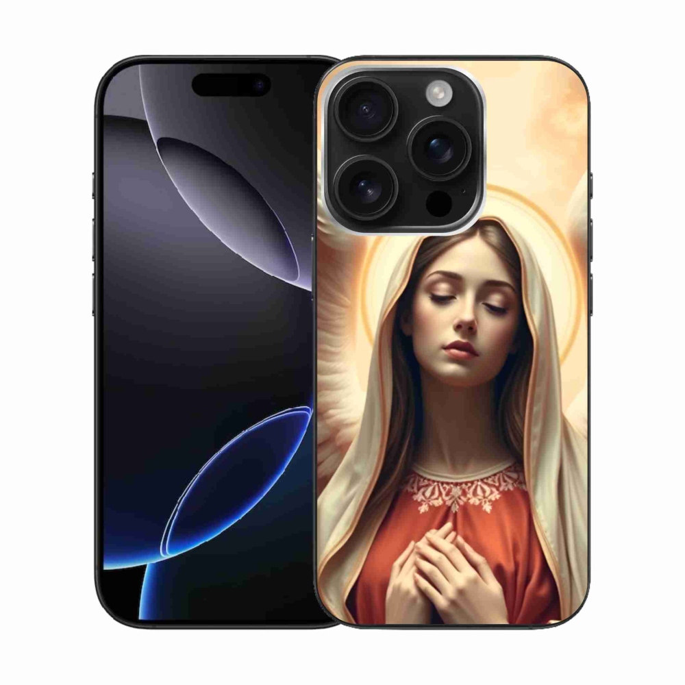 Gelový kryt mmCase na iPhone 16 Pro - náboženský motiv