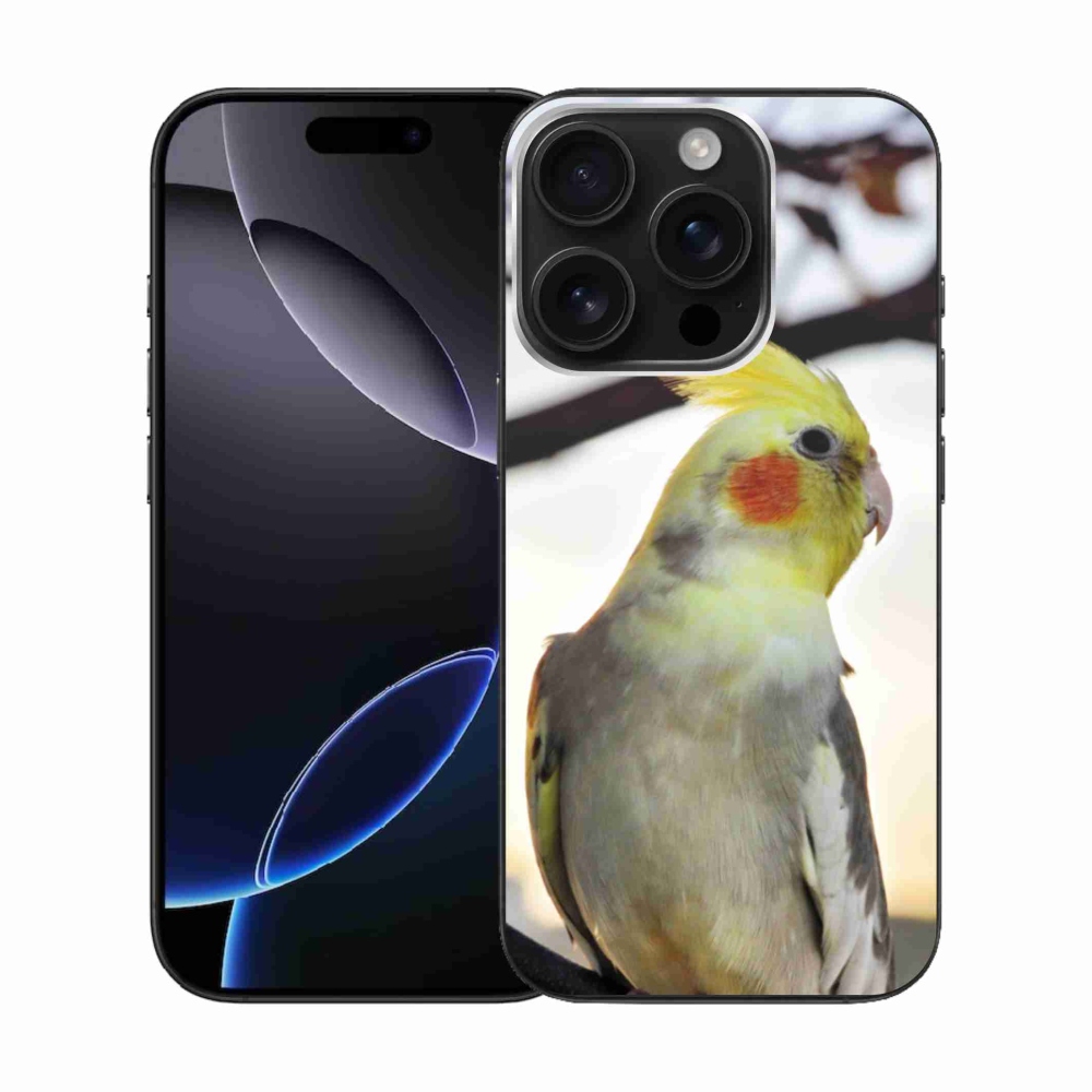 Gelový kryt mmCase na iPhone 16 Pro - papoušek korela