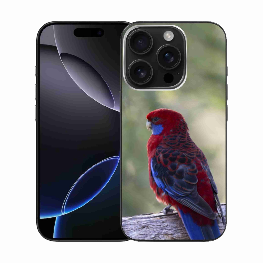 Gelový kryt mmCase na iPhone 16 Pro - papoušek rosela