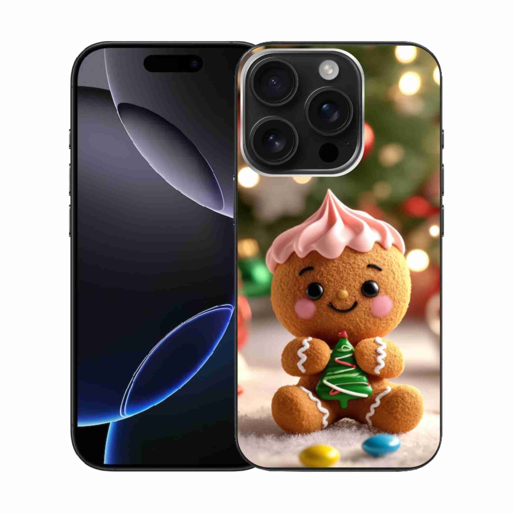 Gelový kryt mmCase na iPhone 16 Pro - perníček