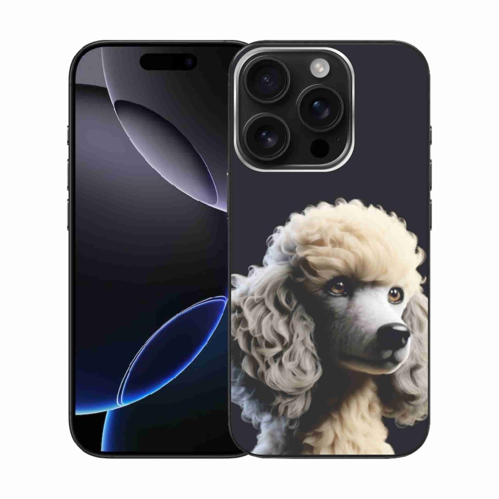 Gelový kryt mmCase na iPhone 16 Pro - pudl