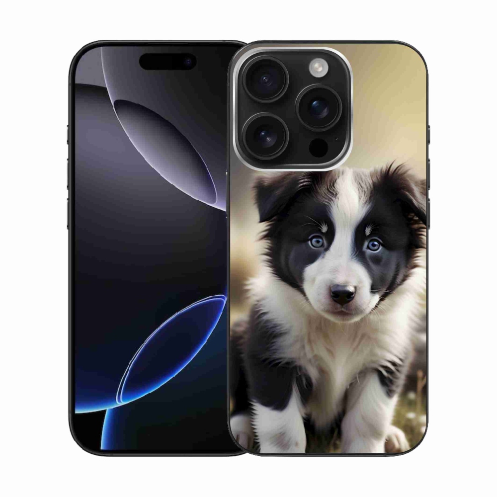 Gelový kryt mmCase na iPhone 16 Pro - roztomilá border kolie