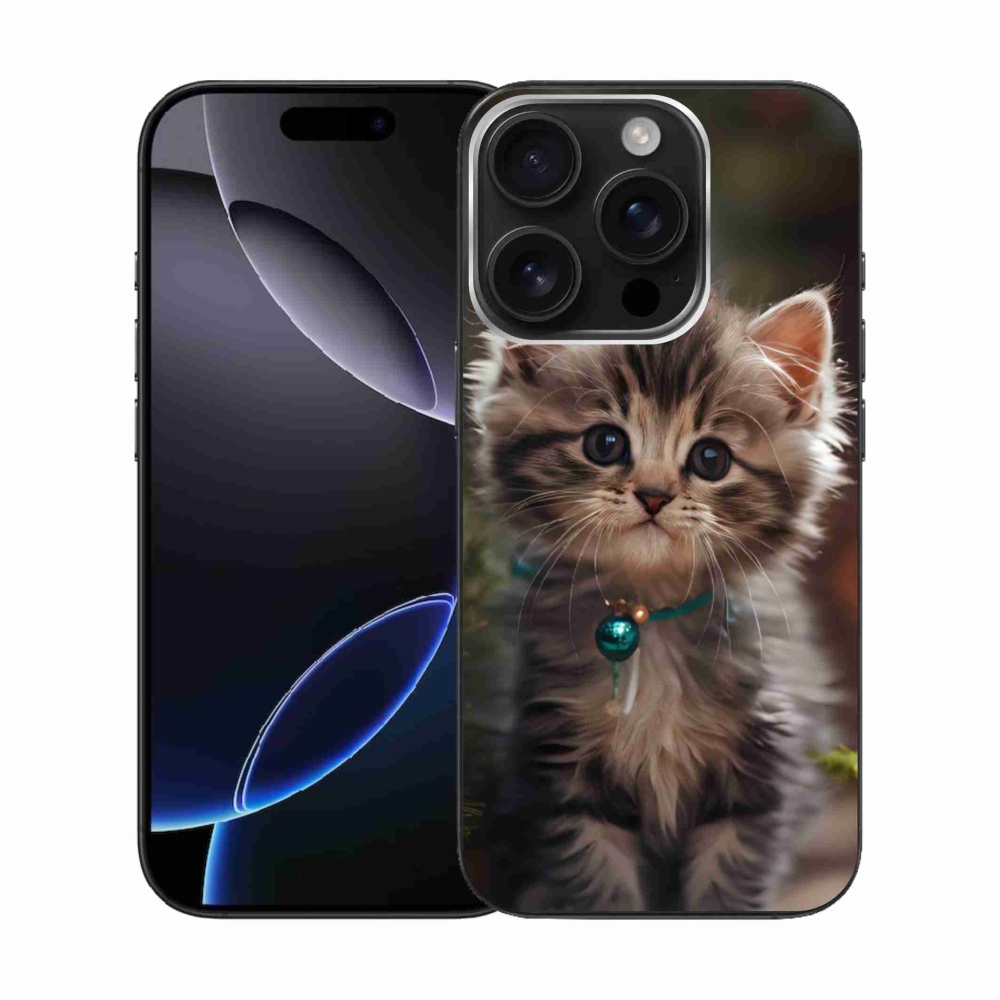 Gelový kryt mmCase na iPhone 16 Pro - roztomilé kotě 11