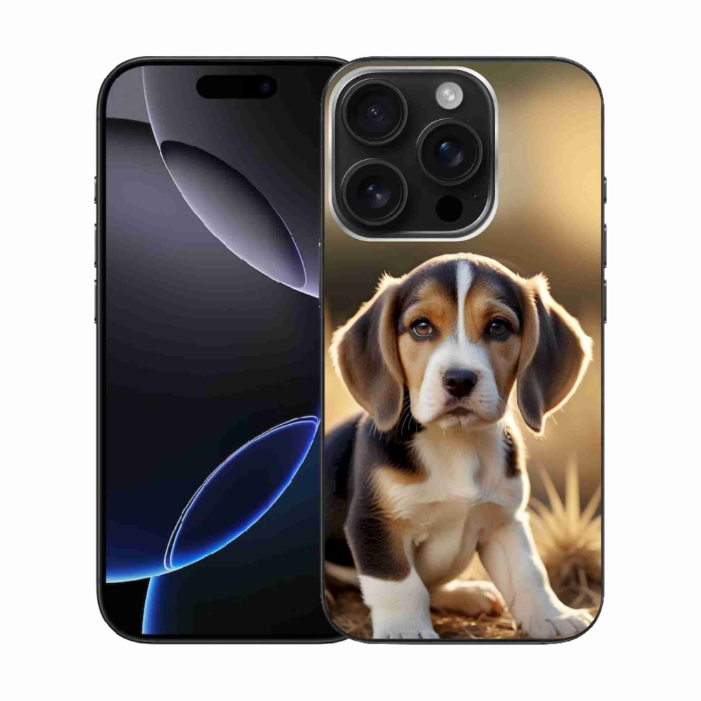 Gelový kryt mmCase na iPhone 16 Pro - roztomilý bígl