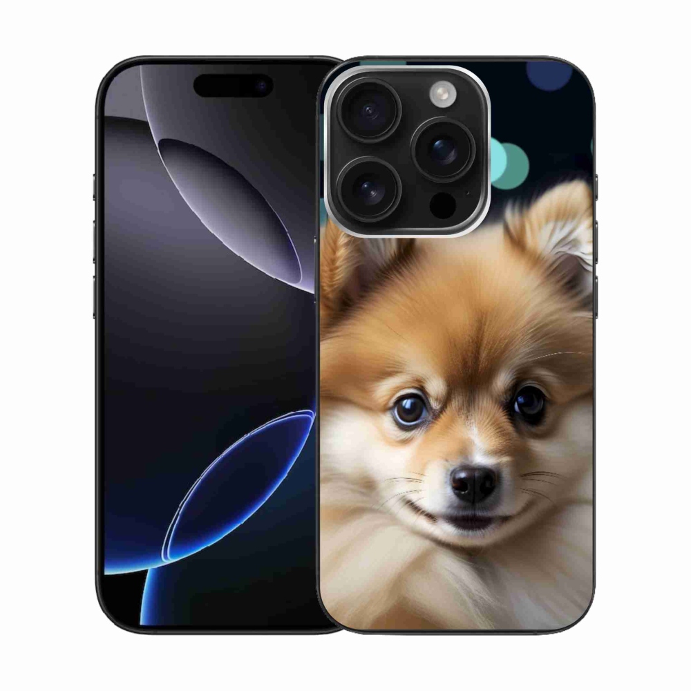 Gelový kryt mmCase na iPhone 16 Pro - roztomilý pomeranian