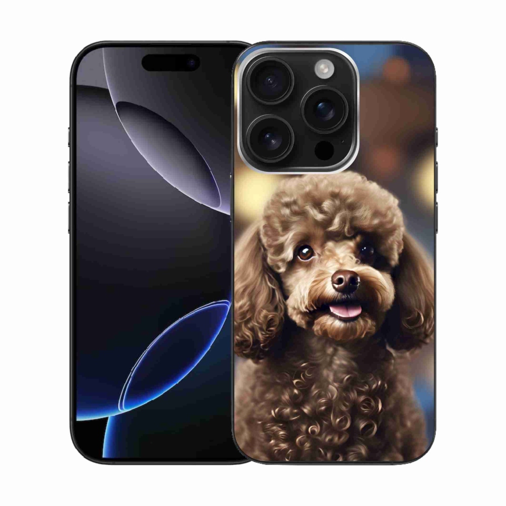 Gelový kryt mmCase na iPhone 16 Pro - roztomilý pudl
