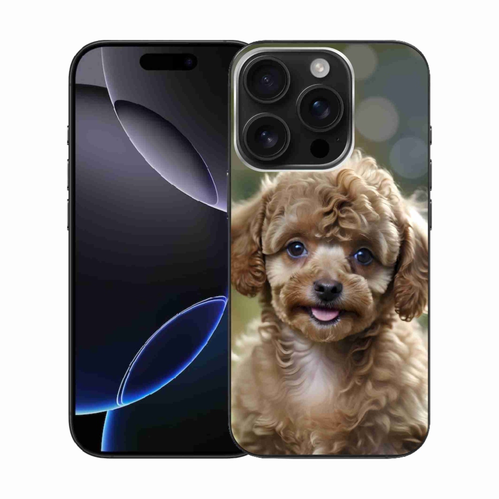 Gelový kryt mmCase na iPhone 16 Pro - roztomilý pudl